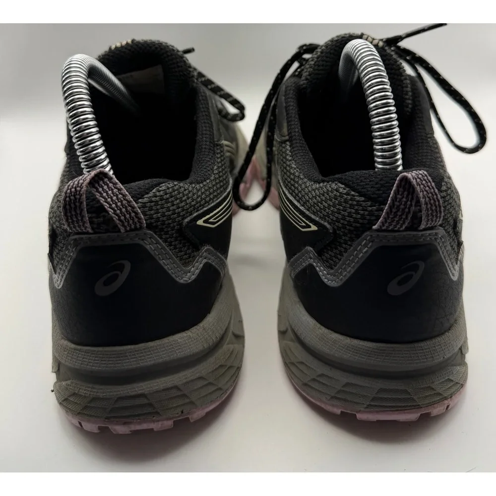 ASICS Gel-Venture 8 Trail Running Shoes Womens 7 Black Pink 1012A708 Good